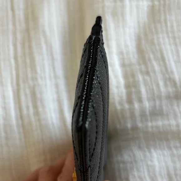 Yves Saint Laurent Black and Gold Card Holder - Picture 3 of 9